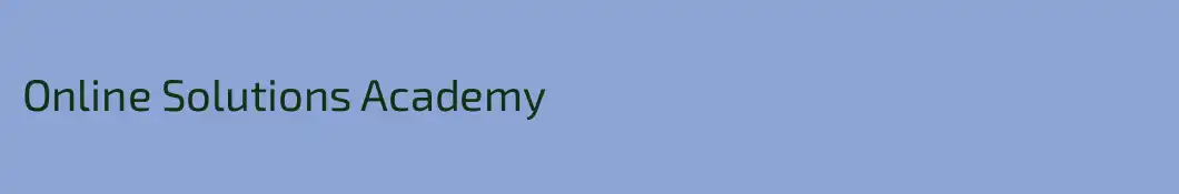Online Solutions Academy